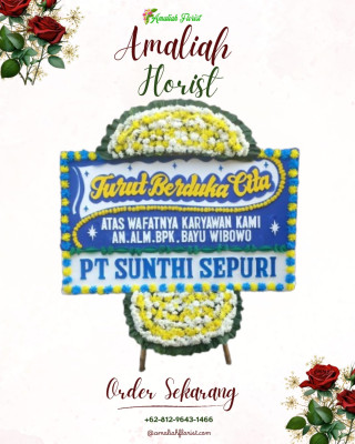 Papan Bunga Duka di Stabat