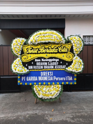 Papan Bunga Duka di Stabat