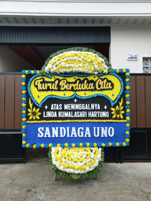 Papan Bunga Duka di Stabat